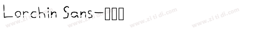 Lorchin Sans字体转换